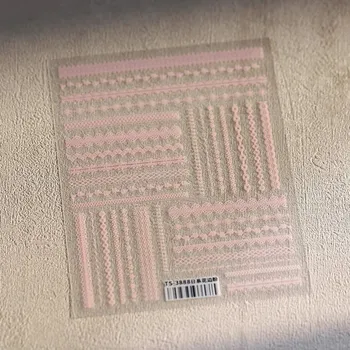 3d zimní nálepky na nehty s reliéfem | samolepky, nehtové zdobení - TS3888