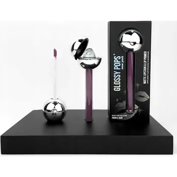 Rtěnka Glossy Pops Purple Rain: Báze a saténová rtěnka