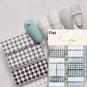 3d zimní nálepky na nehty s reliéfem | samolepky, nehtové zdobení - TO4563