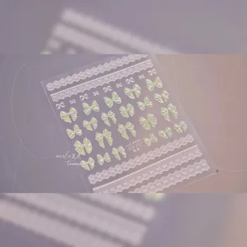 Roztomilé nálepky mašličky na nehty | nálepky, zdobení nehtů - MS733SL