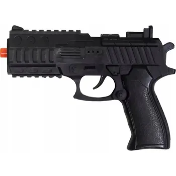 Dětská zbraň STROJOVÁ PISTOLE SE ZVUKEM A ZVUKEM HRAČKA 21 cm