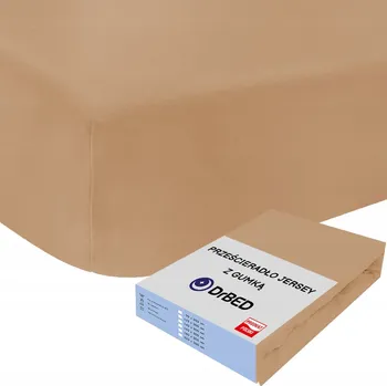 Prostěradlo Prostěradlo s Gumou 100x200 Bavlněné Jersey PRODYŠNÉ Béžové Polské