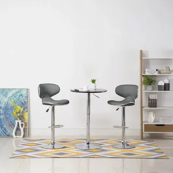 Barová židle Barová Židle Petromila , odstíny šedé, 108 cm plast