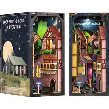 Dřevěná hračka Miniaturní domeček Book Nook - Le petit France (Malá Francie) CuteBee