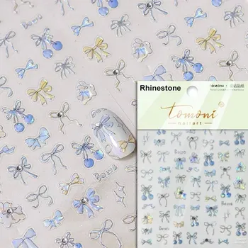 Roztomilé nálepky mašličky na nehty | nálepky, zdobení nehtů - TO4327