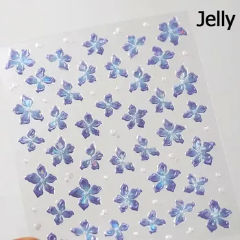 Elegantní květinové samolepky na nehty | dekorace, nálepky - M710