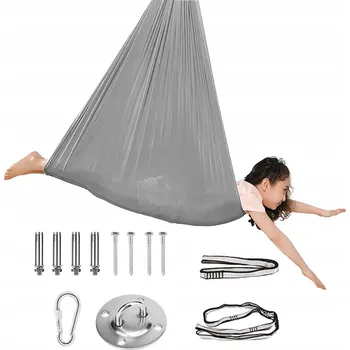 Dětská houpačka SENZORICKÁ HOUPAČKA PRO DĚTI HAMAKA TERAPEUTICKÁ HOUPAČKA 280 CM