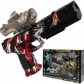 PISTOLE NA GELOVÉ KULIČKY PRO DĚTI AUTOMATICKÁ 2V1 NA AKUMULÁTOR + 500 KULIČEK