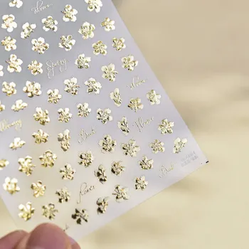 Elegantní květinové samolepky na nehty | dekorace, nálepky - TO4881XTJ