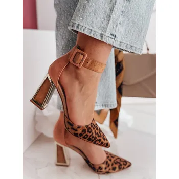 Dámské lodičky Dámské lodičky na vysokém podpatku ELEHILL ZY0722 Barva: Světle Hnědá, Velikost: 39