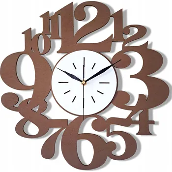 Hodiny VELKÉ, MODERNÍ HODINY NA ZEĎ, VELKÉ ČÍSLICE, PŘEHLEDNÉ, TICHÉ, 3