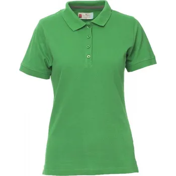 Dámské tričko Payperwear Dámská polokošile Venice se žebrovaným límečkem a manžety Barva: zelená jarní, Velikost: S