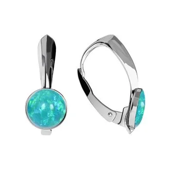 Náušnice NBP37-OP62 Stříbrné opálové náušnice