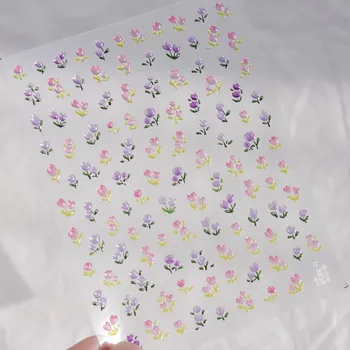 Japonské 5D květinové samolepky na nehty | nálepky, ozdoby na nehty - 1 ks až 3835