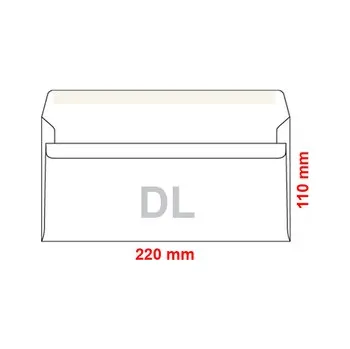 Obálka Obálka DL 110 x 220 mm s krycí páskou (cs, Harmanec-Kuvert spo. s.r.o.)