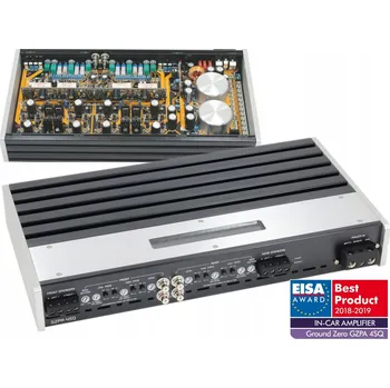 Zesilovač do auta 4kanálový automobilový zesilovač Ground Zero GZPA 4SQ