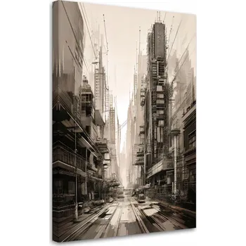 Obraz Obraz do ložnice, Město Architektura Výhled Sepia Digitální 60x90