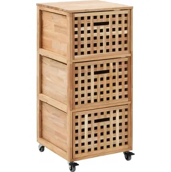 Koupelnový nábytek Koupelnová skříňka, 41x41x91 cm, masivní ořechové dřevo