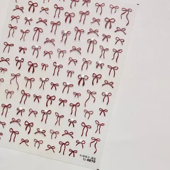 5 D roztomilé mašličky samolepky na nehty | samolepky, ozdoby na nehty - na 4810