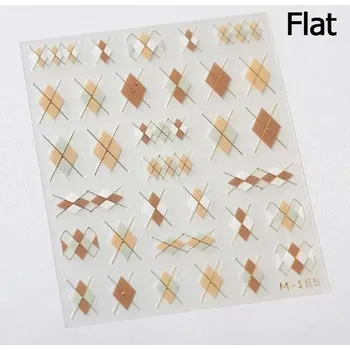 Umělé nehty Elegantní samolepky na nehty se vzorem | zdobení nehtů, samolepky - M185