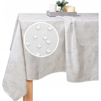 ubrus BÉŽOVÝ ZAHRADNÍ UBRUS ODOLNÝ PROTI SKVRNÁM 140x180 VODĚODOLNÝ VENKOVNÍ GAIA