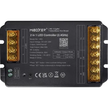 Příslušenství pro LED osvětlení LED ovladač MiBoxer 2v1 pro mono/CCT (2,4 GHz) Max. 30A 12-48V