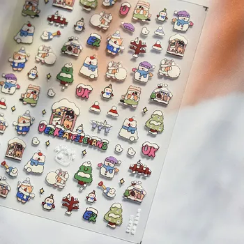 Roztomilé samolepky na nehty dortíky jahoda čokoláda | nálepky, doplňky na nehty - na4773