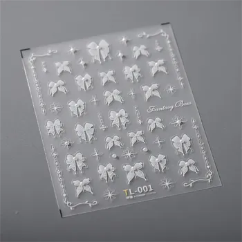 Motýlí nálepky na nehty s 5D efektem | zdobení nehtů, samolepky - 1 ks TL-001