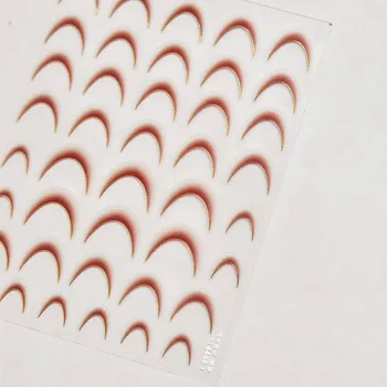 Bílo černé samolepky s 3D ozdobami na nehty | ozdoby na nehty, dekorace - TO4446-1