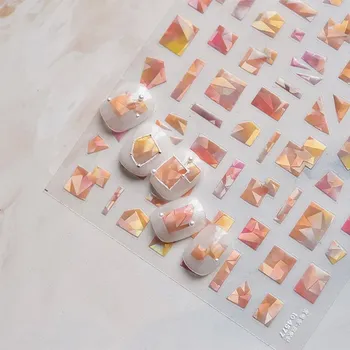 3d zimní nálepky na nehty s reliéfem | samolepky, nehtové zdobení - TO4577