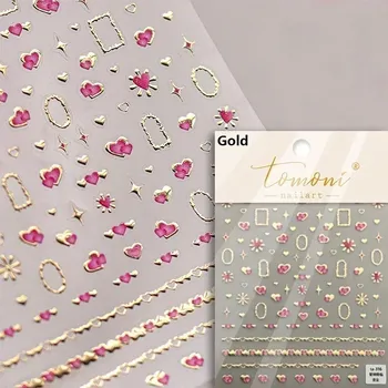 Samolepky na nehty s 3D efektem | zdobení nehtů, nálepky - TA316