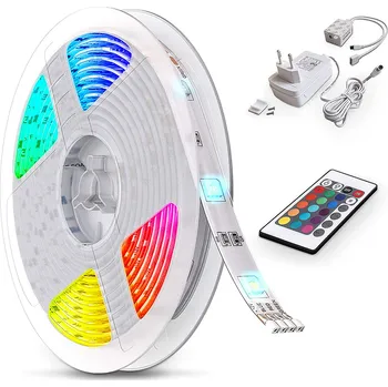 LED páska LED RGB pásek sada 5M Dálkový Ovladač 150 LED 24W