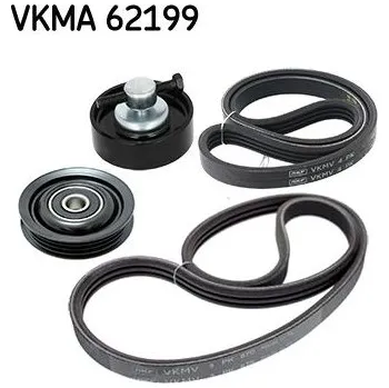 Sada žebrovaných klínových řemenů SKF VKMA 62199