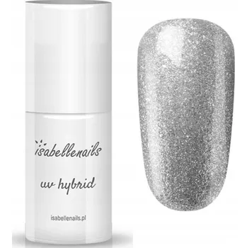 Lak na nehty Hybridní lak barevný lak Isabellenails Odstíny šedé a stříbrné