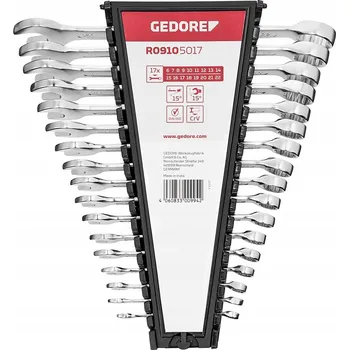 Klíč Očkoplochý klíč sada CrV 6-22mm 17 ks Gedore