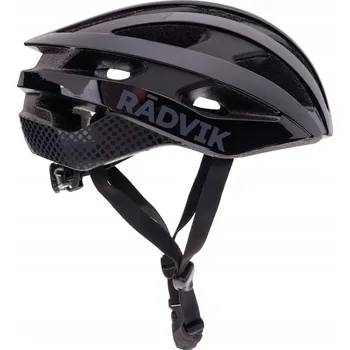 Cyklistická přilba Cyklistická helma RADVIK VAGG lehká, odvětraná, technologie IN-MOULD, černá, velikost M