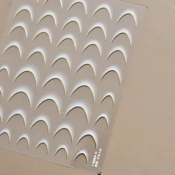 Bílo černé samolepky s 3D ozdobami na nehty | ozdoby na nehty, dekorace - TO4409-1