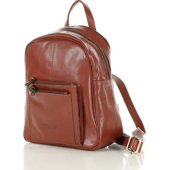 Městský batoh Dámský kožený batoh Marco Mazzini M109 koňakový