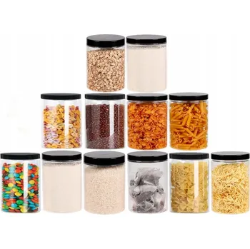 Zavařovací sklenice Zavařovací Sklenice nádoba 1L 1000ml na těstoviny vločky 12 Ks C