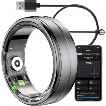 Prsten Chytrý prsten INTELIGENTNÍ prsten tep kroky 5ATM Černý 12 / 28