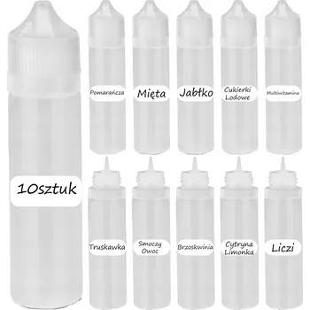 Láhev PLASTOVÉ LAHVE 60 ML 10 KS + ETIKETY