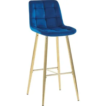 Toaletní stolek Barová židle H2 JG Modrá Zlatá