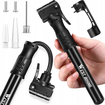 pumpička Ruční pumpička Alogy Mini hliníková ruční pumpička 100psi černá