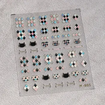 Umělé nehty Elegantní samolepky na nehty se vzorem | zdobení nehtů, samolepky - M800