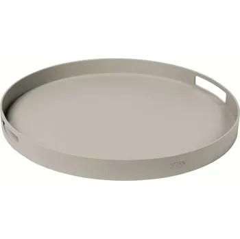 Stern Podnos, Stern, kulatý 50x5 cm, lakovaný hliník šedobéžový (greige)
