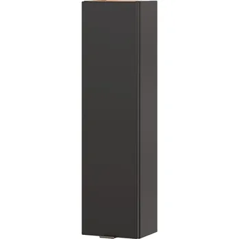 Šatní skříň Úzká Závěsná Skříňka 75 cm Dub Craft Zlatý/Černý Mat MDF