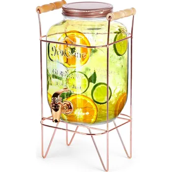 Sklenice Sklenice na nápoje Vilde s kohoutkem 4,2 l, bezbarvá