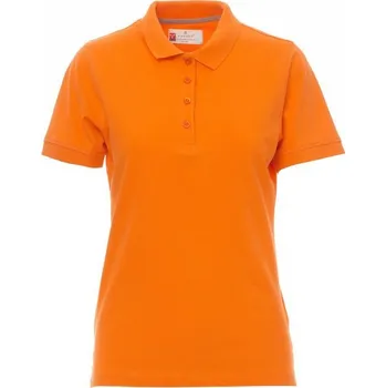 Dámské tričko Payperwear Dámská polokošile Venice se žebrovaným límečkem a manžety Barva: Oranžová, Velikost: XL