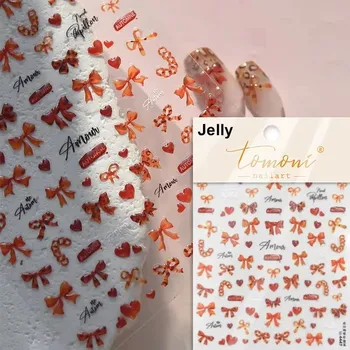 Umělé nehty Mašle pro zdobení nehtů | samolepky, nail art doplňky - TO4447