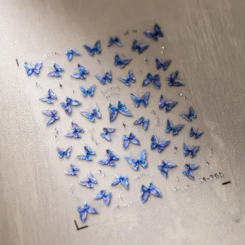 Umělé nehty Glitrové samolepky s aurora efektem | samolepky na nehty, nehtové dekorace - M365